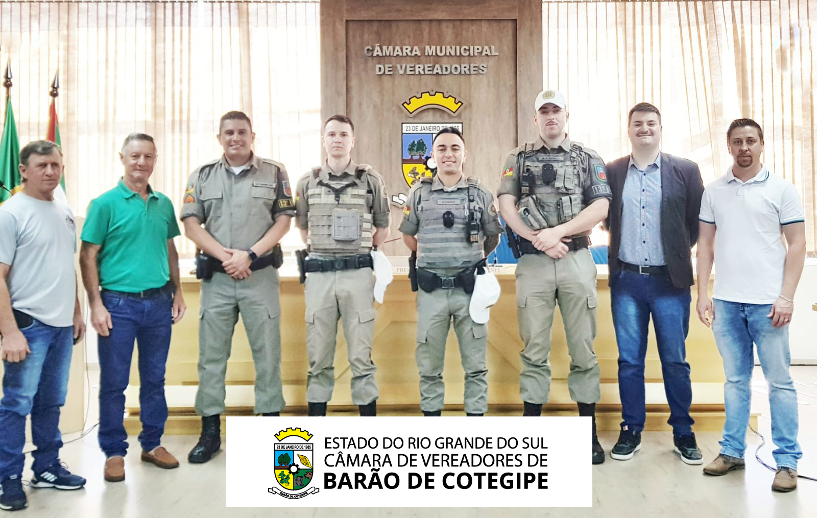 APRESENTAÇÃO DE NOVOS INTEGRANTES DO EFETIVO DE POLICIAMENTO OSTENSIVO DE BARÃO DE COTEGIPE